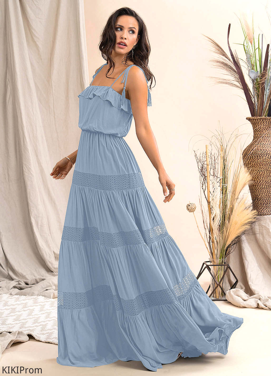 Marley A-Line/Princess Scoop High Low Natural Waist Sleeveless Bridesmaid Dresses