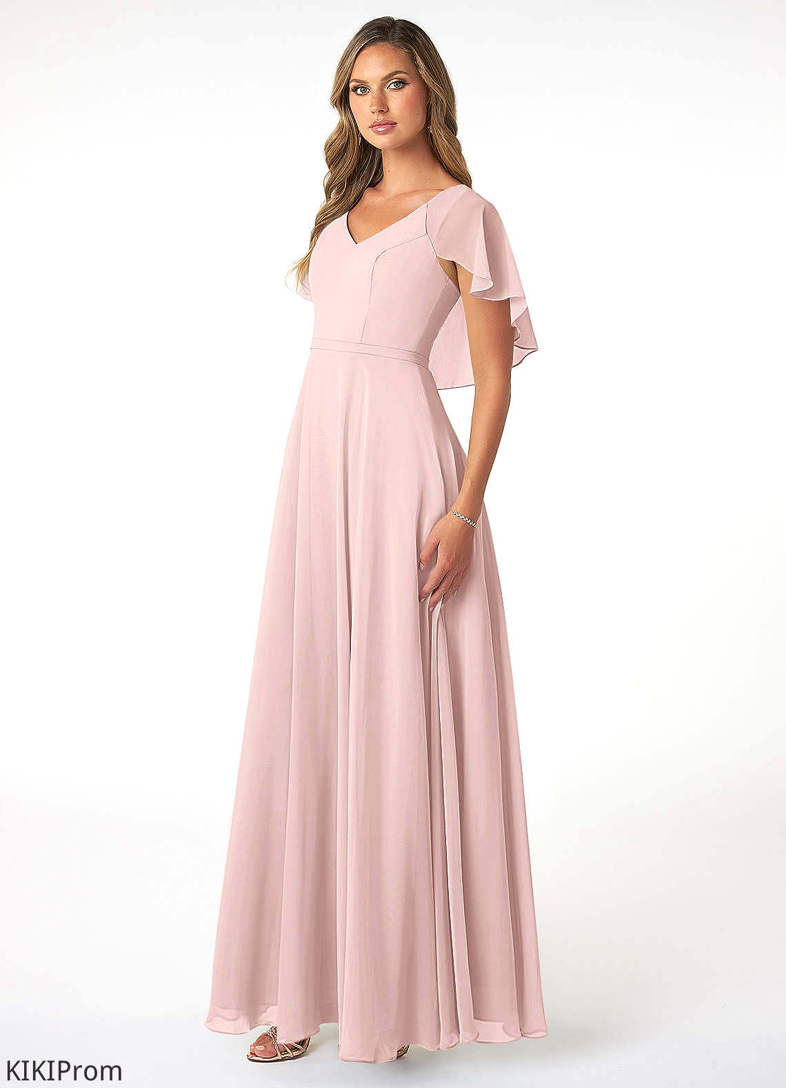 Mariyah Scoop Trumpet/Mermaid Sequins Floor Length Natural Waist Sleeveless Bridesmaid Dresses
