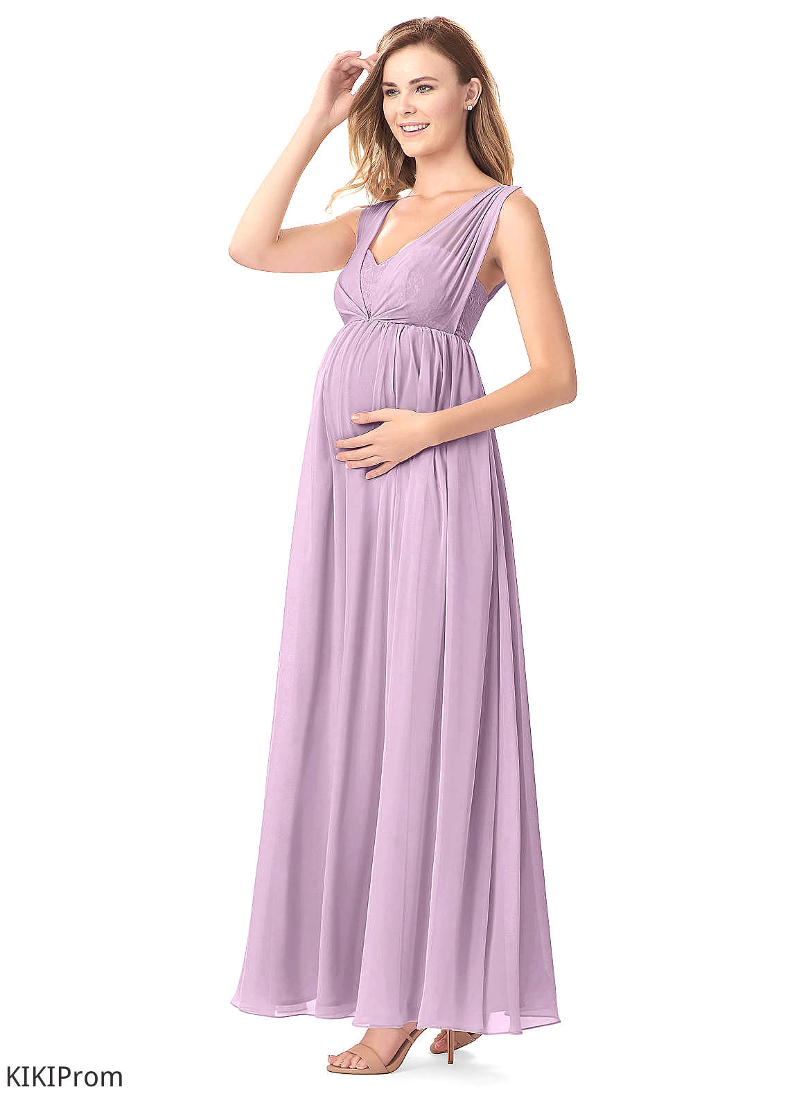 Tania Sleeveless A-Line/Princess Scoop Floor Length Natural Waist Bridesmaid Dresses