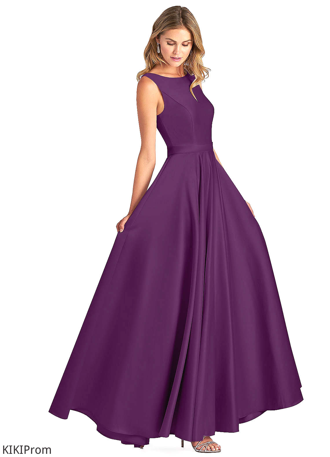 Armani Floor Length A-Line/Princess Straps Natural Waist Sleeveless Bridesmaid Dresses