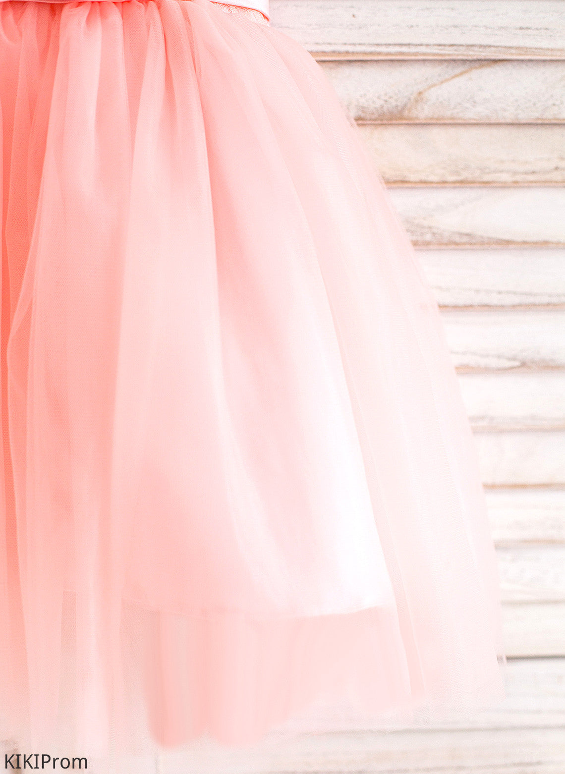 - Neck Flower Girl Dresses With Mackenzie Tulle/Lace Scoop Ball-Gown/Princess Knee-length Dress Bow(s) Flower Sleeveless Girl