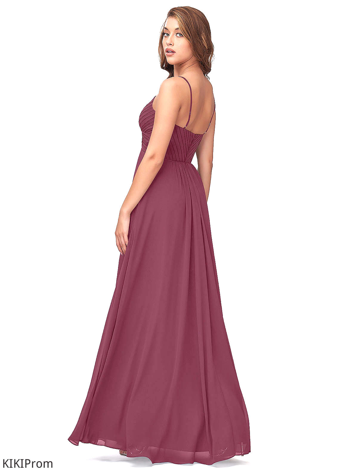 Sariah Natural Waist A-Line/Princess Floor Length Sleeveless One Shoulder Bridesmaid Dresses