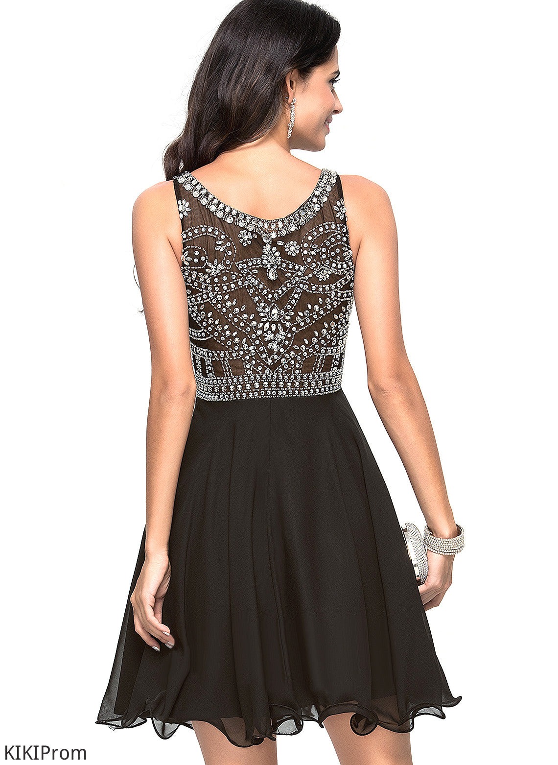 Homecoming Dresses Dress Beading Homecoming Scoop Yoselin With Chiffon Sequins A-Line Neck Short/Mini