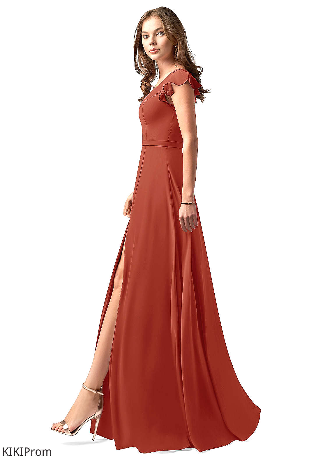 Ana Floor Length Sleeveless A-Line/Princess Straps Natural Waist Bridesmaid Dresses