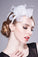 Ladies' Simple Cambric With Feather Fascinators