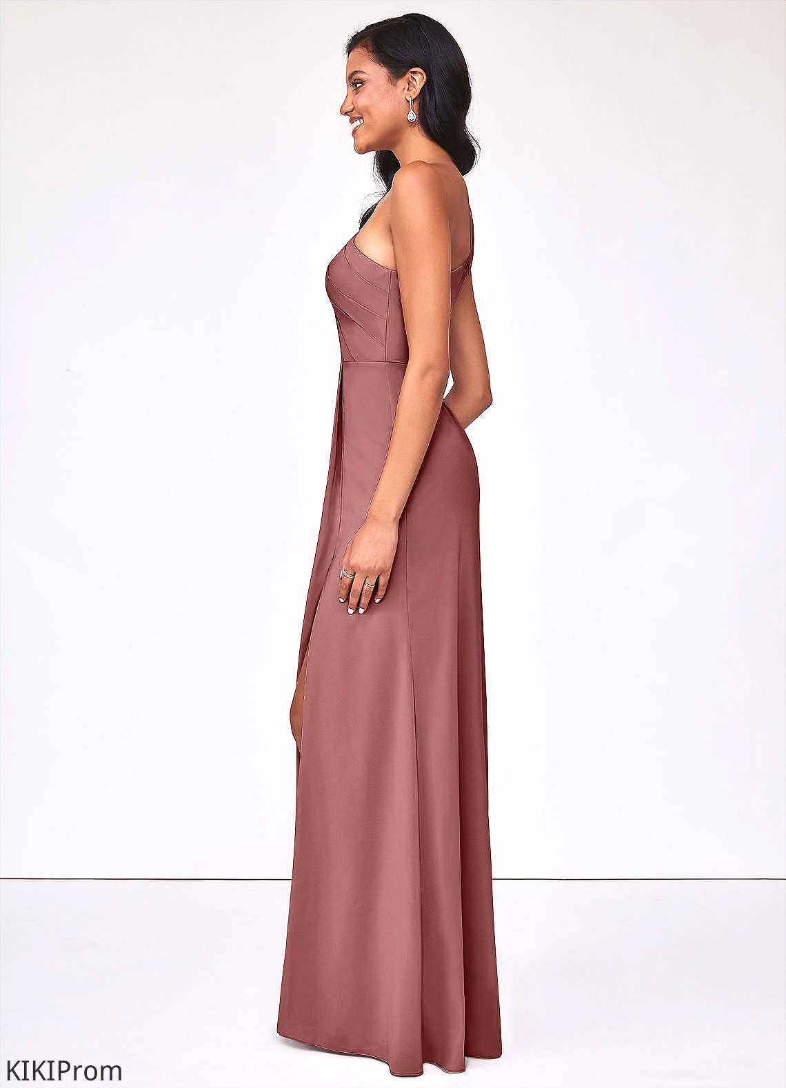 Jaidyn Floor Length Scoop Sleeveless A-Line/Princess Natural Waist Bridesmaid Dresses