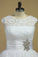 2022 Bateau Wedding Dress Ball Gown Organza & Lace With Beading
