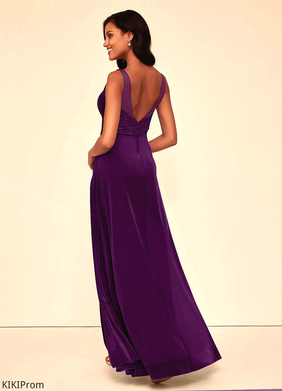 Aylin Straps Natural Waist A-Line/Princess Floor Length Sleeveless Bridesmaid Dresses