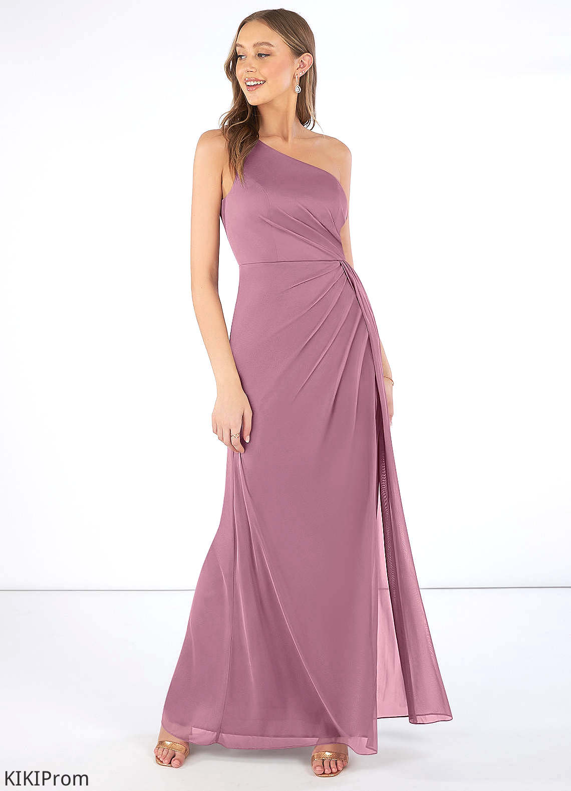 Karla A-Line/Princess V-Neck Sleeveless Floor Length Natural Waist Bridesmaid Dresses