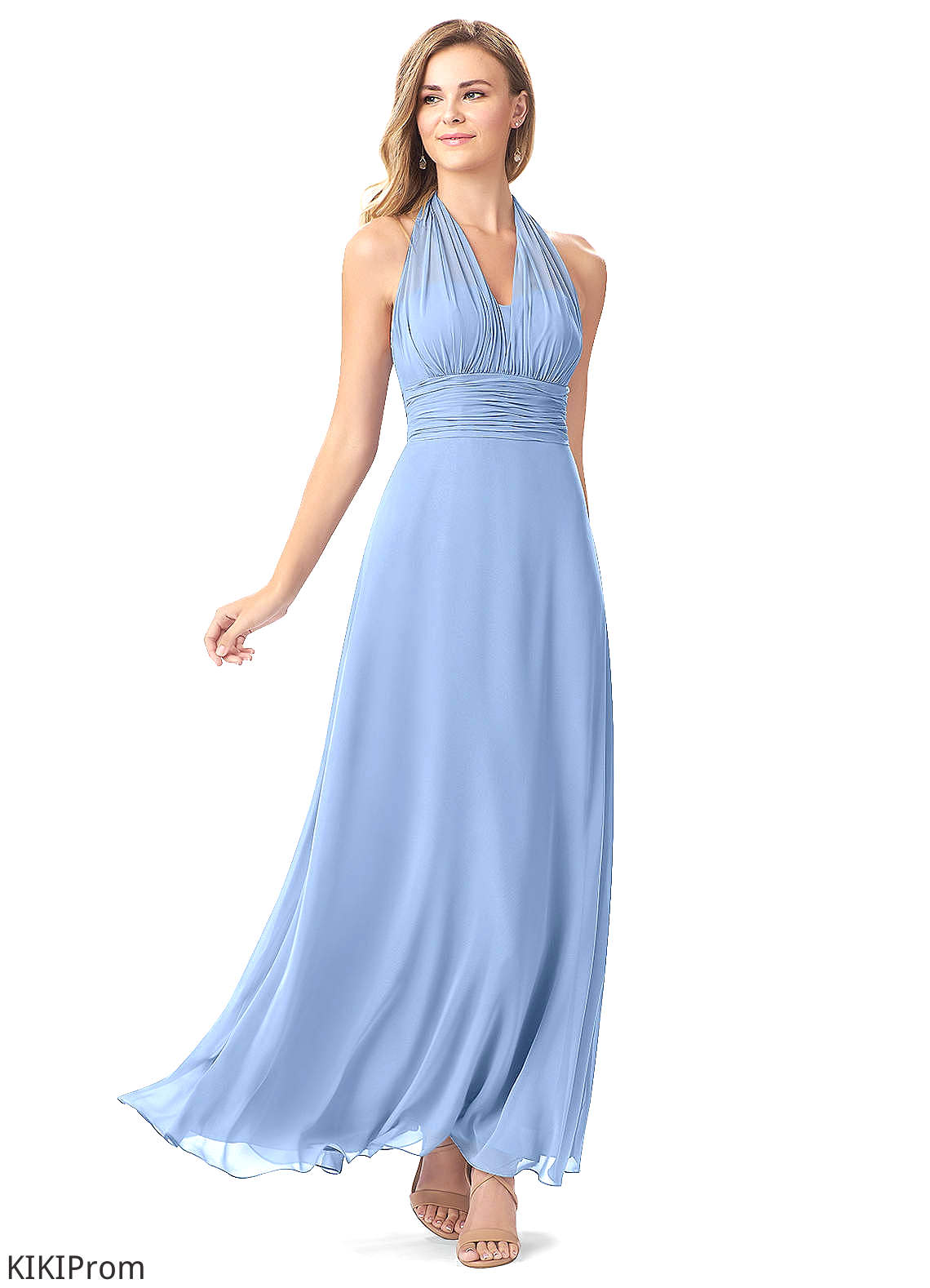 Olympia Knee Length Sleeveless Straps Natural Waist A-Line/Princess Bridesmaid Dresses
