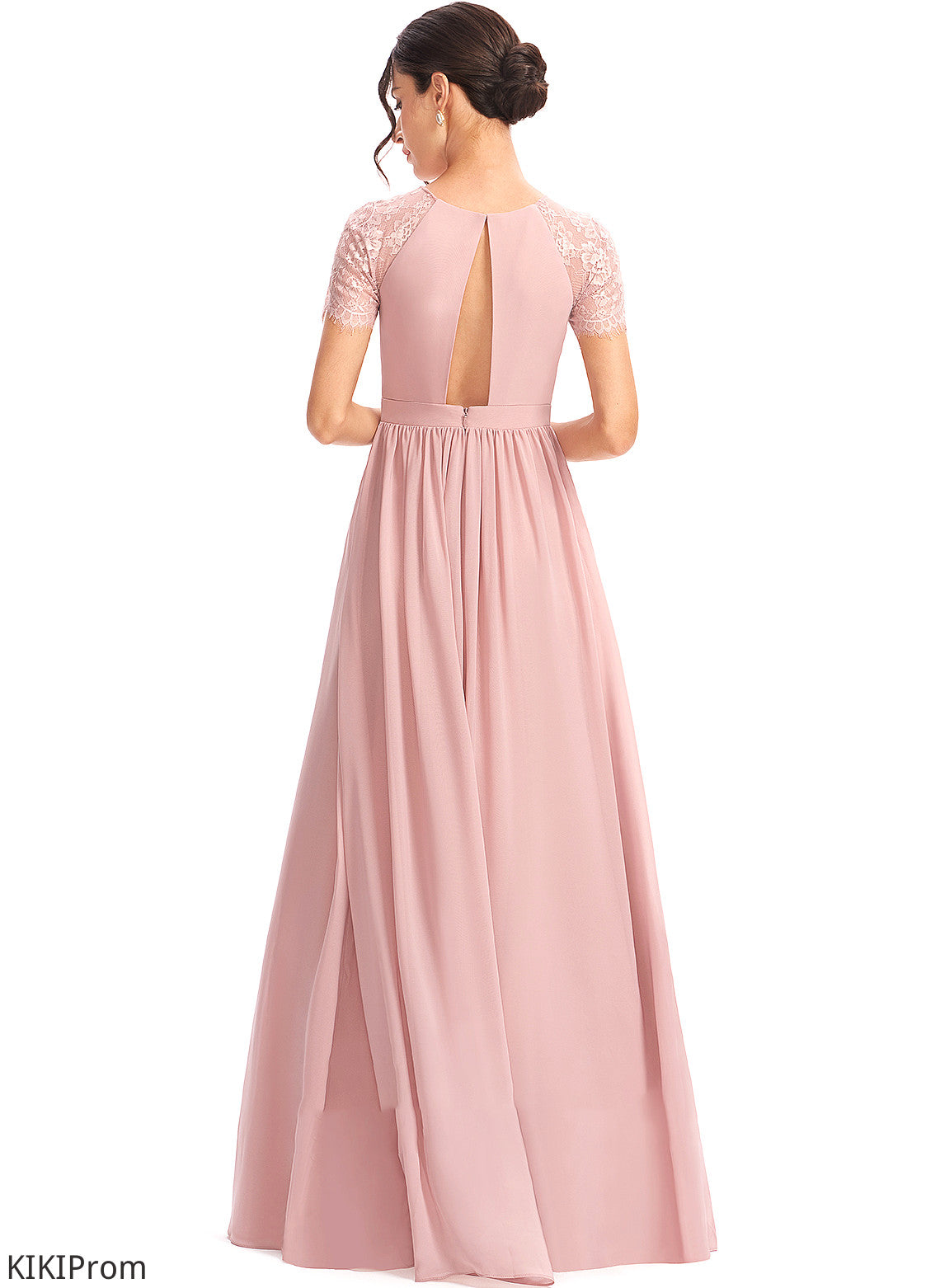 Straps Floor-Length Length Lace A-Line Silhouette Fabric Embellishment Izabella Natural Waist Floor Length Sheath/Column Bridesmaid Dresses