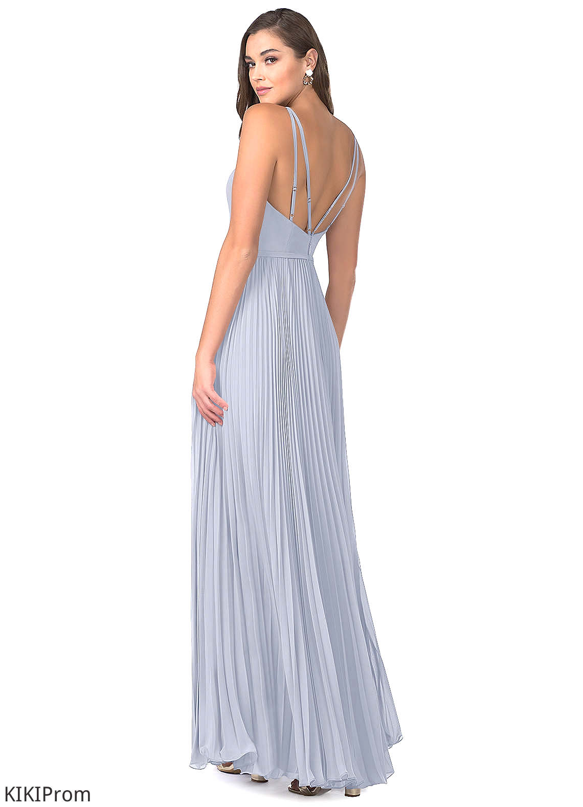 Mikaela Floor Length Sleeveless A-Line/Princess One Shoulder Natural Waist Bridesmaid Dresses