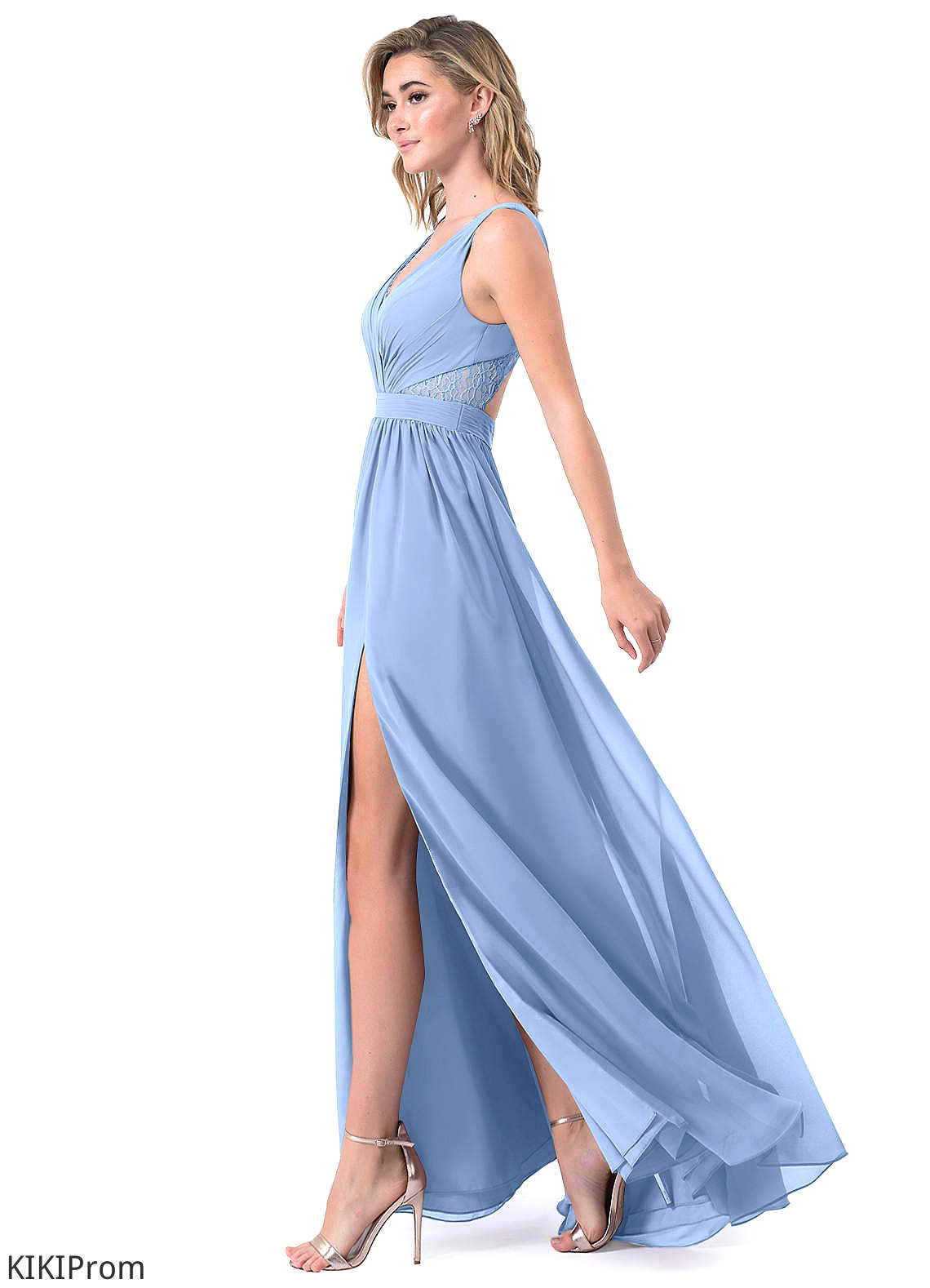 Kamari Spaghetti Staps A-Line/Princess Natural Waist Sleeveless Taffeta Floor Length Bridesmaid Dresses