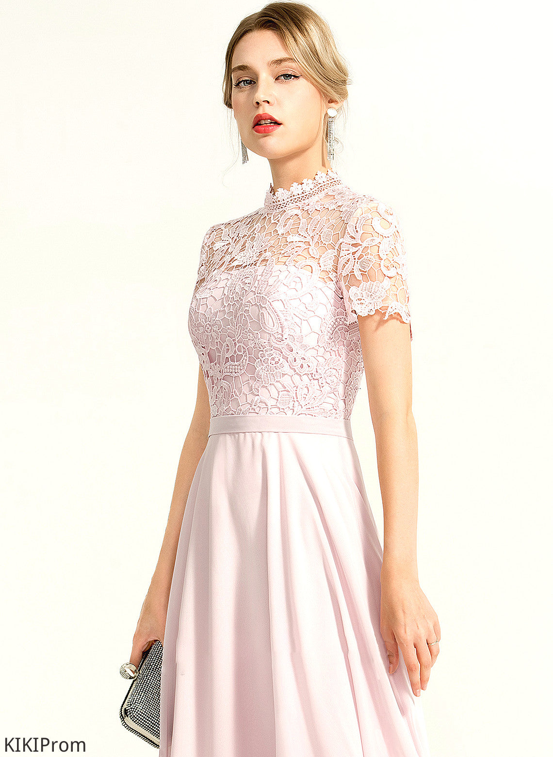 Silhouette Fabric Neckline Floor-Length Sequins Length HighNeck Embellishment A-Line Arely A-Line/Princess Scoop Bridesmaid Dresses