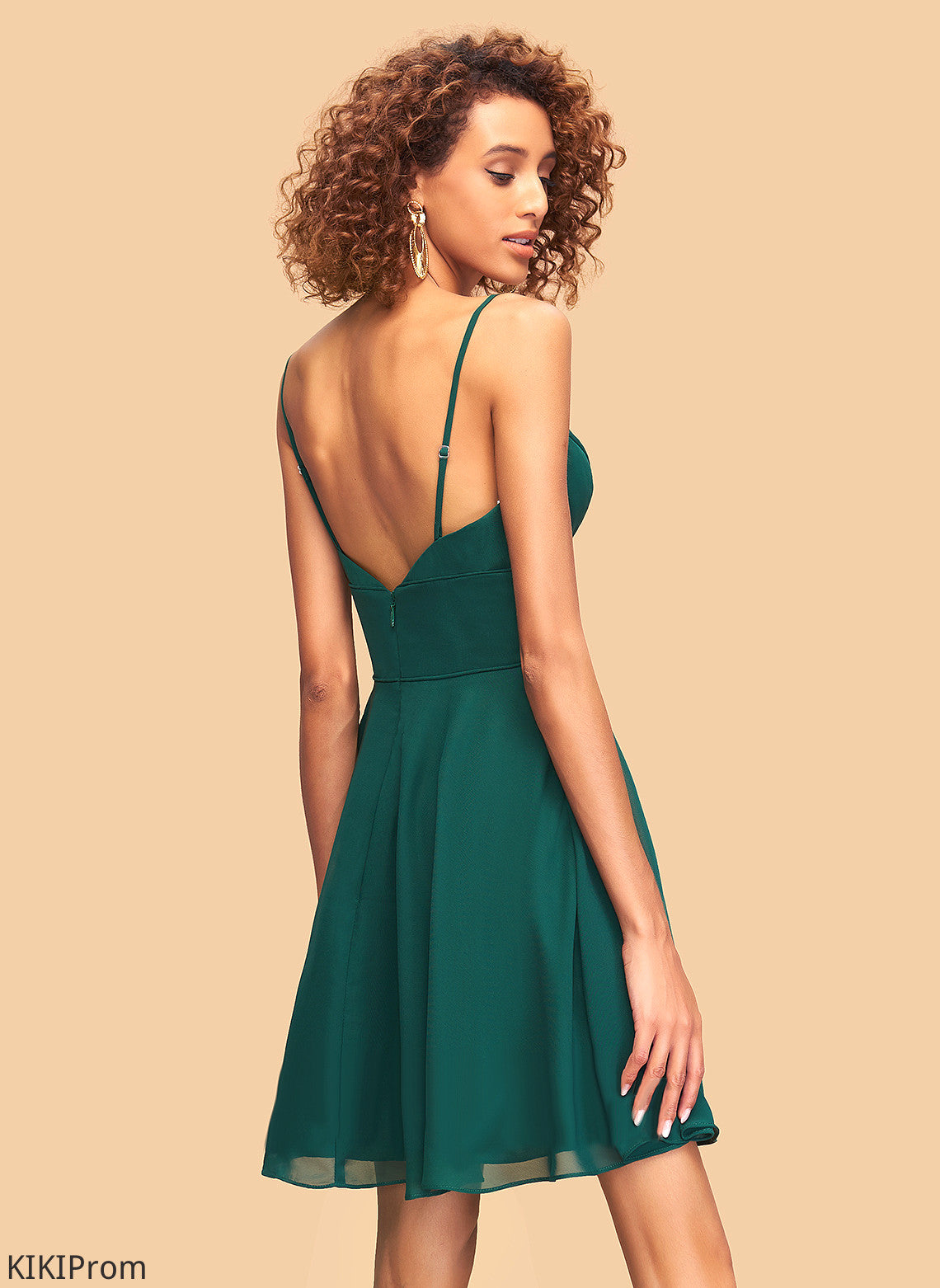 Carly Chiffon Dress Homecoming Dresses Homecoming A-Line V-neck Short/Mini