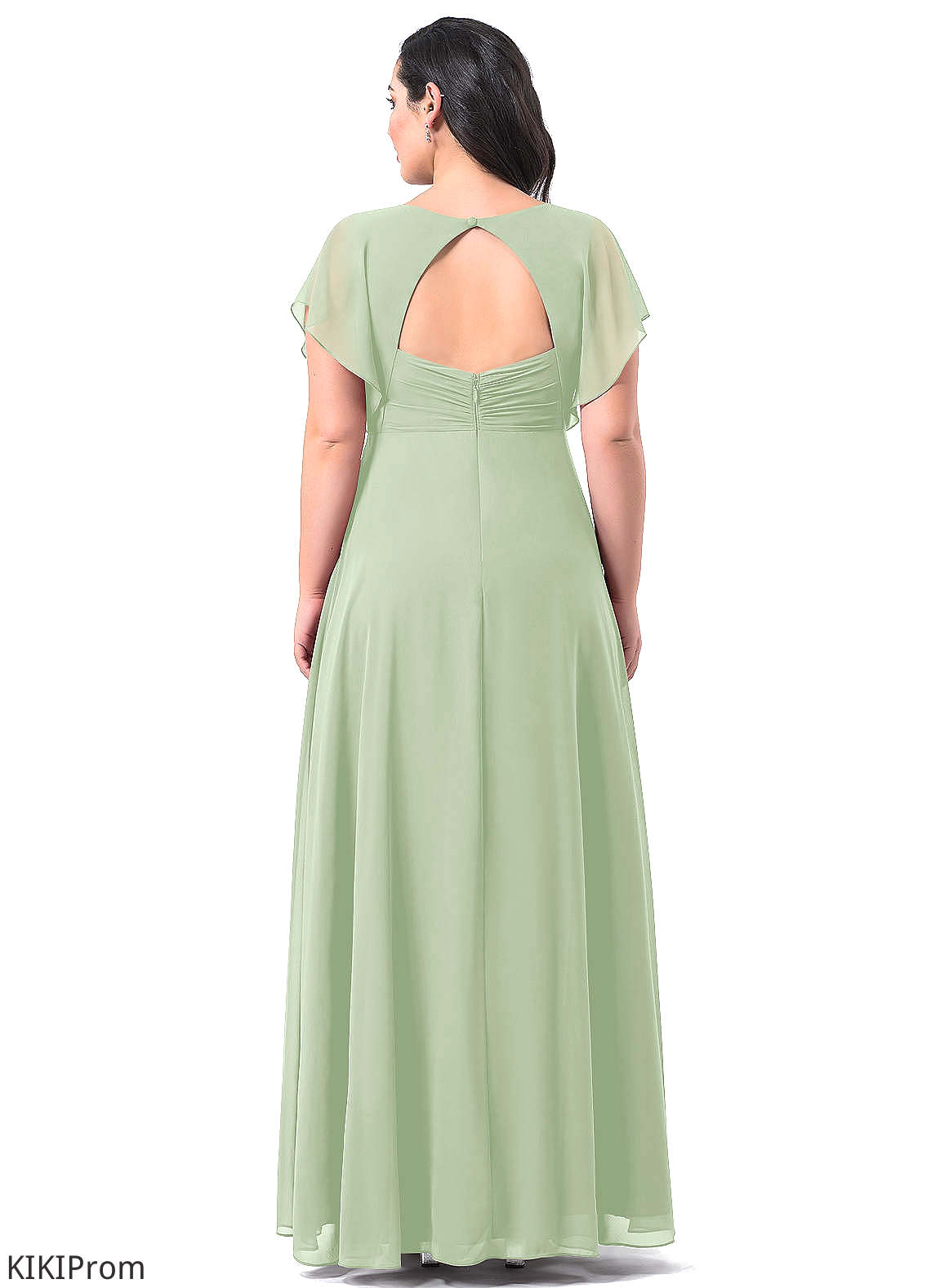 Jaslene Floor Length A-Line/Princess Spaghetti Staps Natural Waist Sleeveless Bridesmaid Dresses