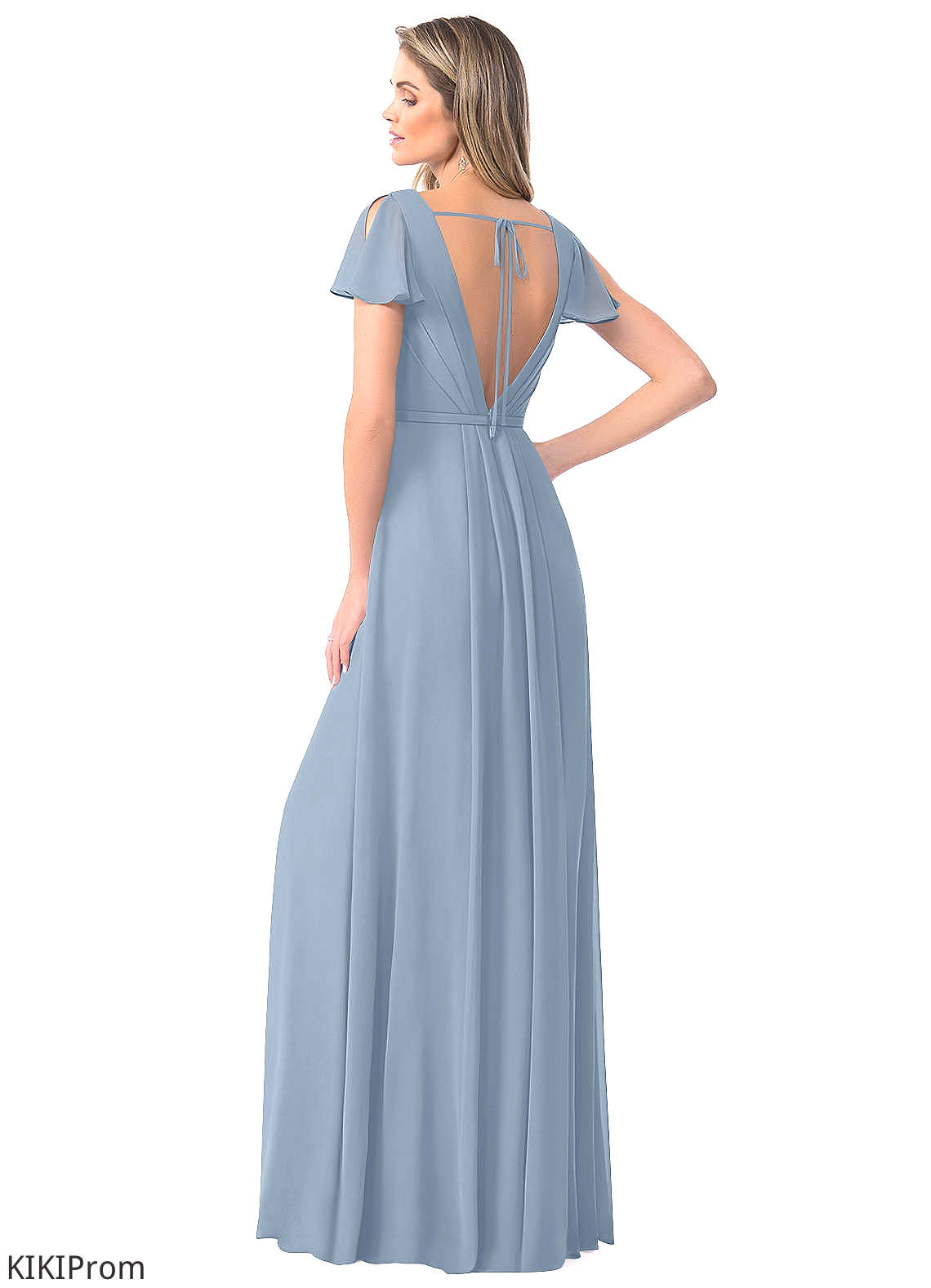 Aisha A-Line/Princess Floor Length Natural Waist Sleeveless Straps Bridesmaid Dresses