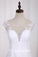 2022 V Neck A Line Wedding Dresses Lace With Sash Court Train