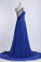 2022 Prom Dresses Beaded&Ruffled One Shoulder Chiffon With Slit