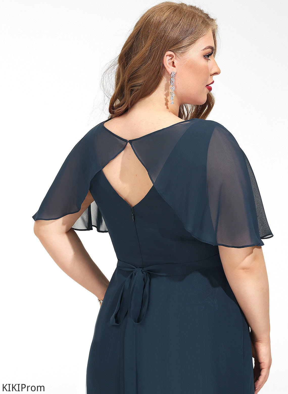 Straps&Sleeves Fabric V-neck Length Silhouette A-Line Asymmetrical Neckline Emelia Bridesmaid Dresses