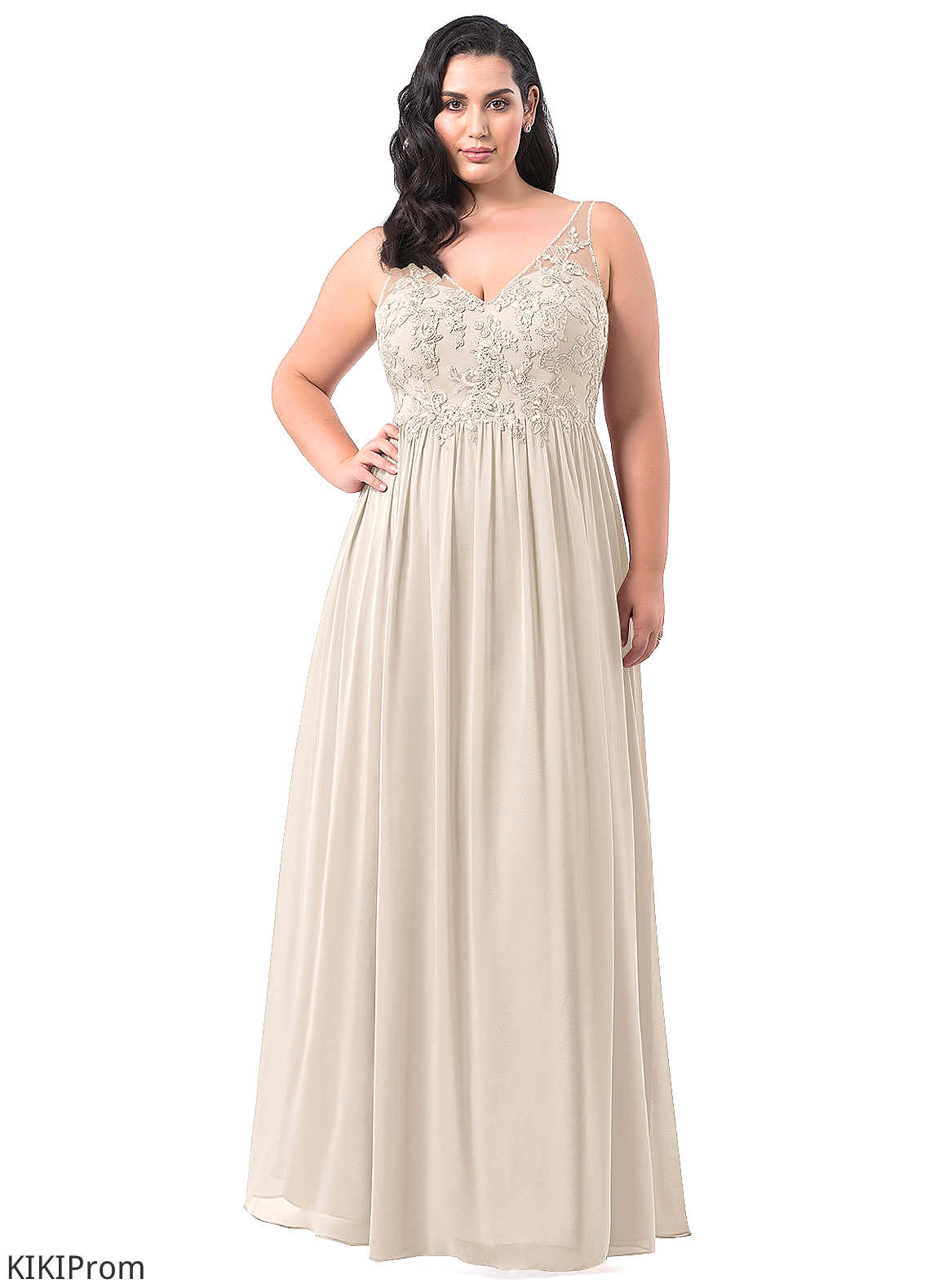 Ursula A-Line/Princess Floor Length Sleeveless Scoop Natural Waist Bridesmaid Dresses