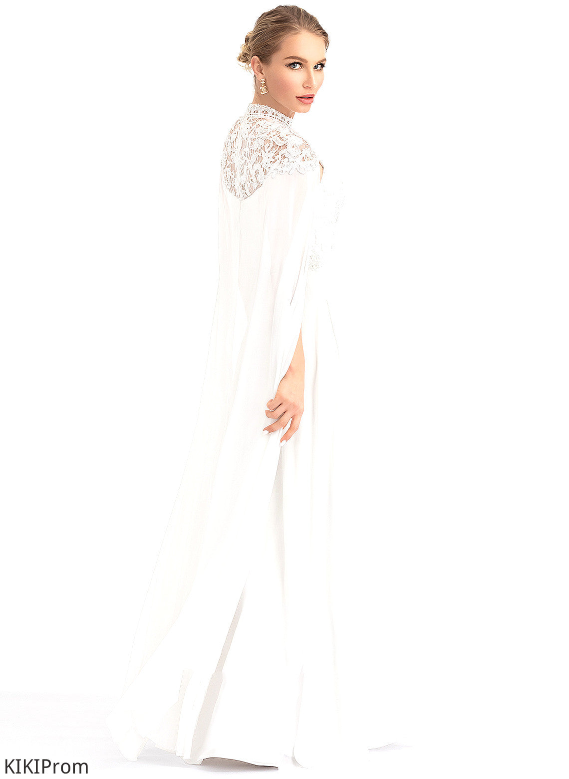 High A-Line Kennedi Dress Wedding Dresses Wedding Floor-Length Chiffon Neck
