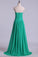 2022 Sweetheart Neckline Chic Dress Pleated Bodice A Line Chiffon With Slit