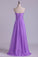 2022 Sweetheart Neckline Chic Dress Pleated Bodice A Line Chiffon With Slit