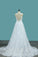 2024 Mermaid  Wedding Dresses Tulle Scoop With AppliqueCourt Train Detachable