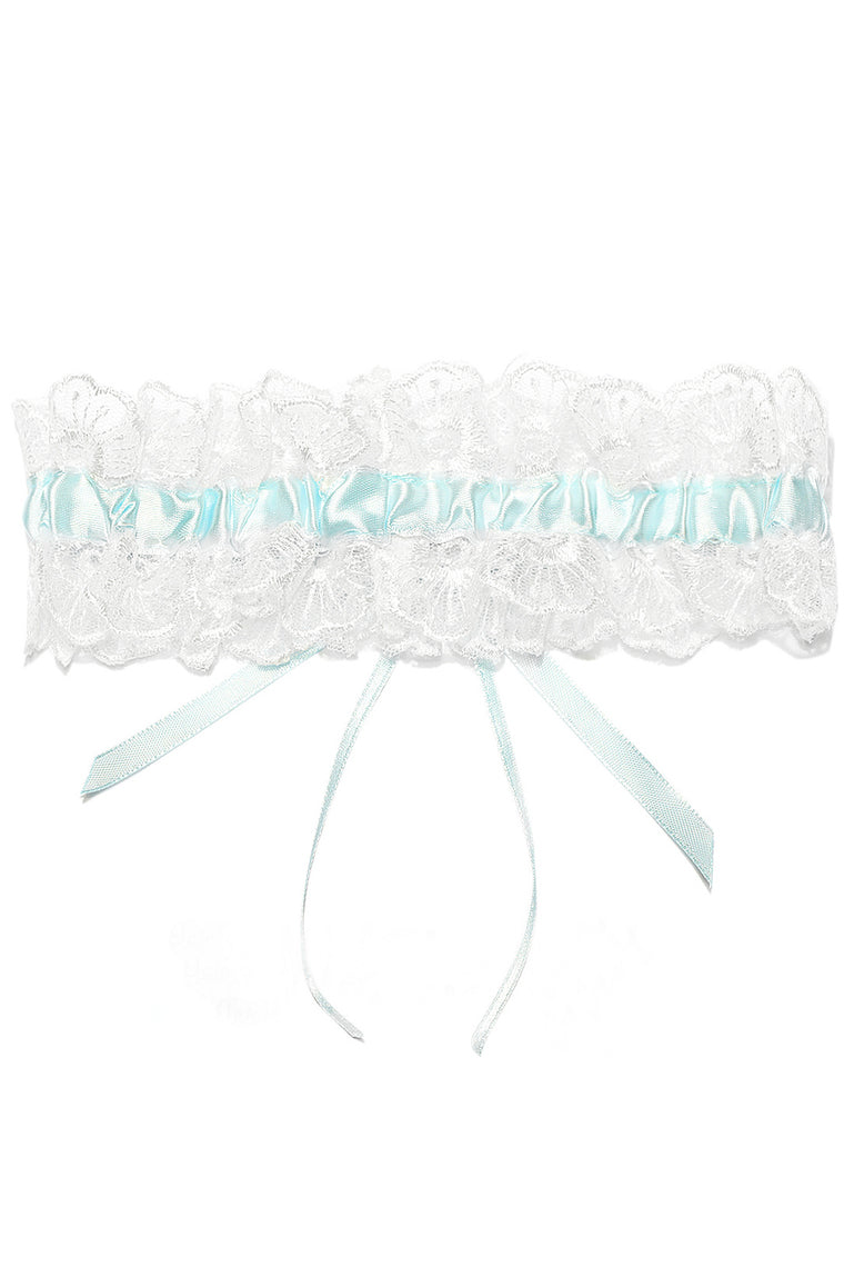 Gorgeous Wedding Garters With Ribbons Satin&Lace