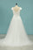 2022 A Line Bateau Short Sleeves Satin & Tulle With Beads Wedding Dresses
