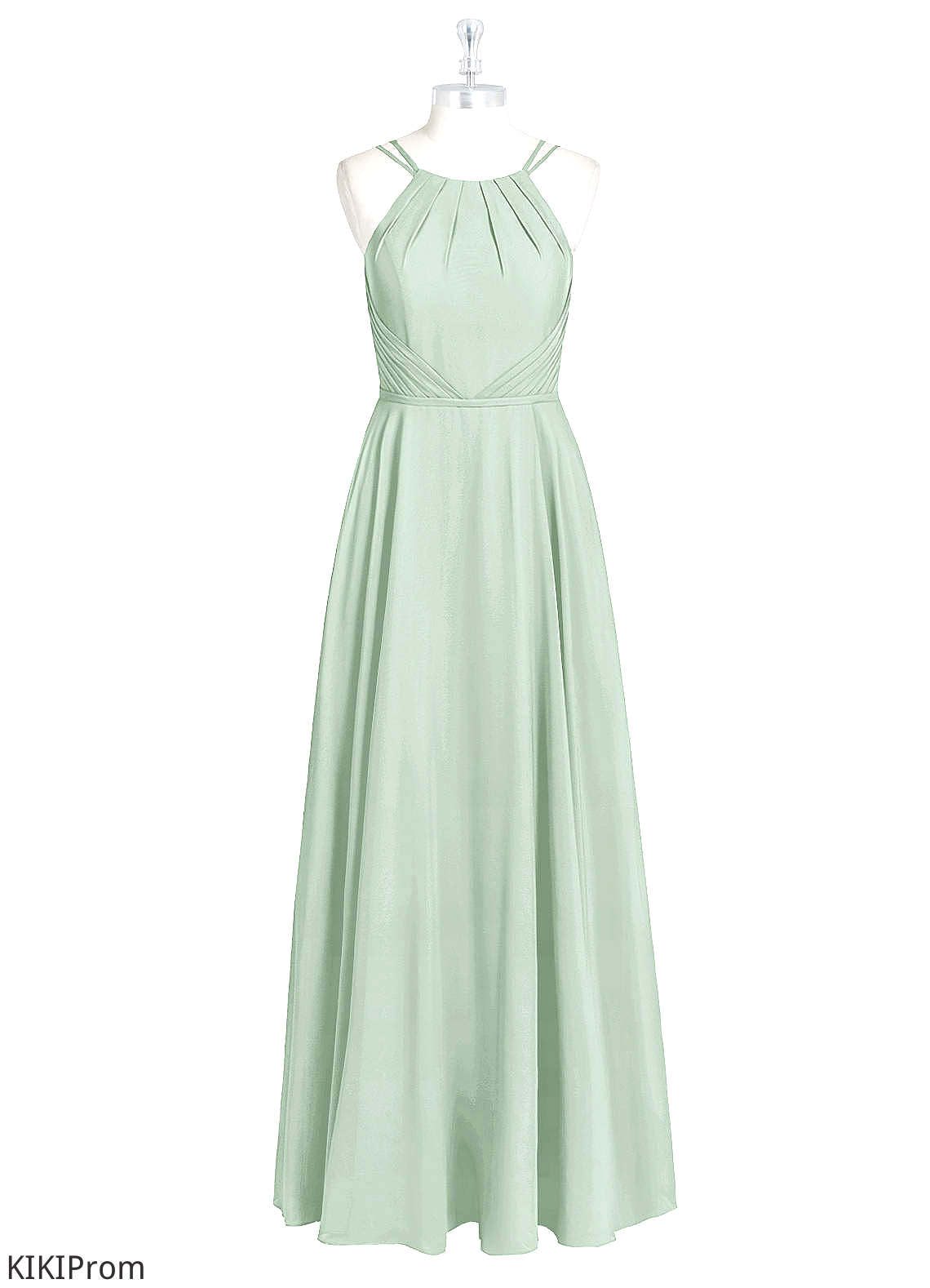 Lexi Floor Length A-Line/Princess Sleeveless Empire Waist V-Neck Bridesmaid Dresses