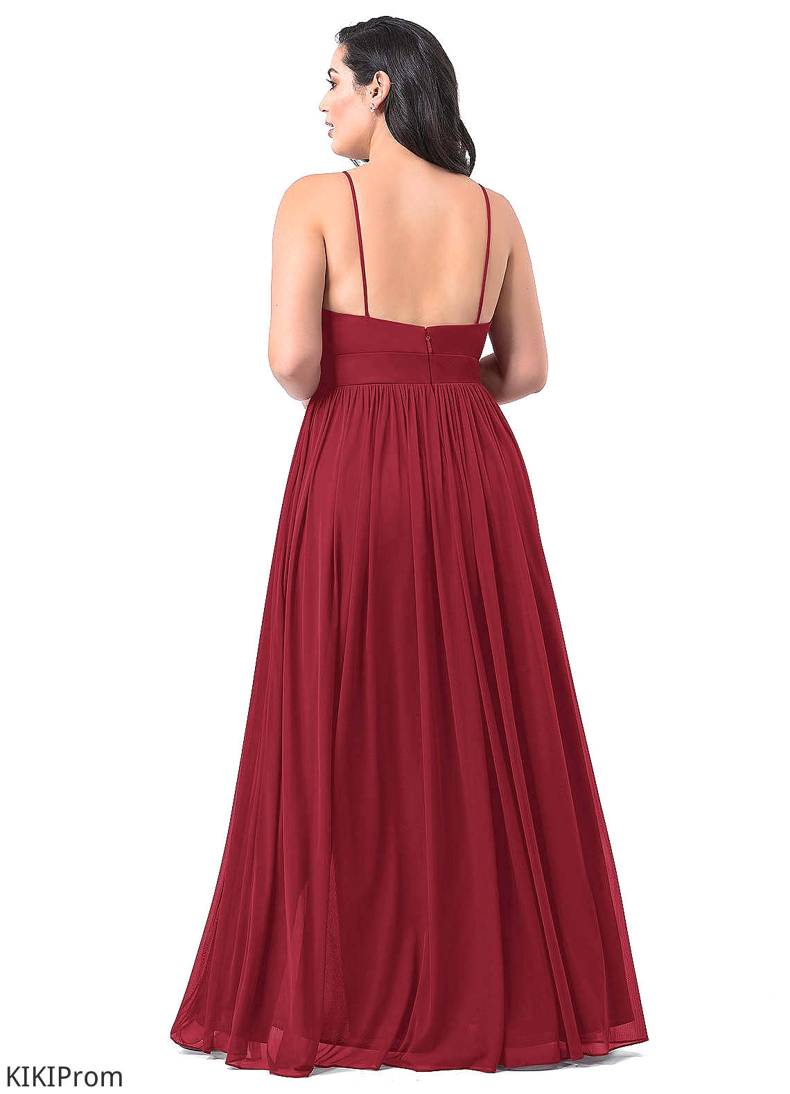 Rubi Knee Length Natural Waist A-Line/Princess Sleeveless Scoop Bridesmaid Dresses