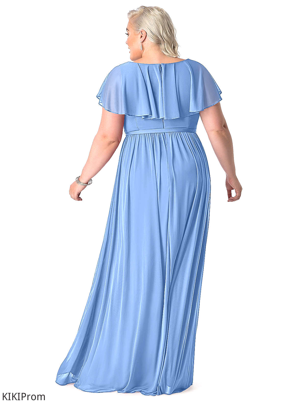Jada Natural Waist Straps Sleeveless A-Line/Princess Floor Length Bridesmaid Dresses