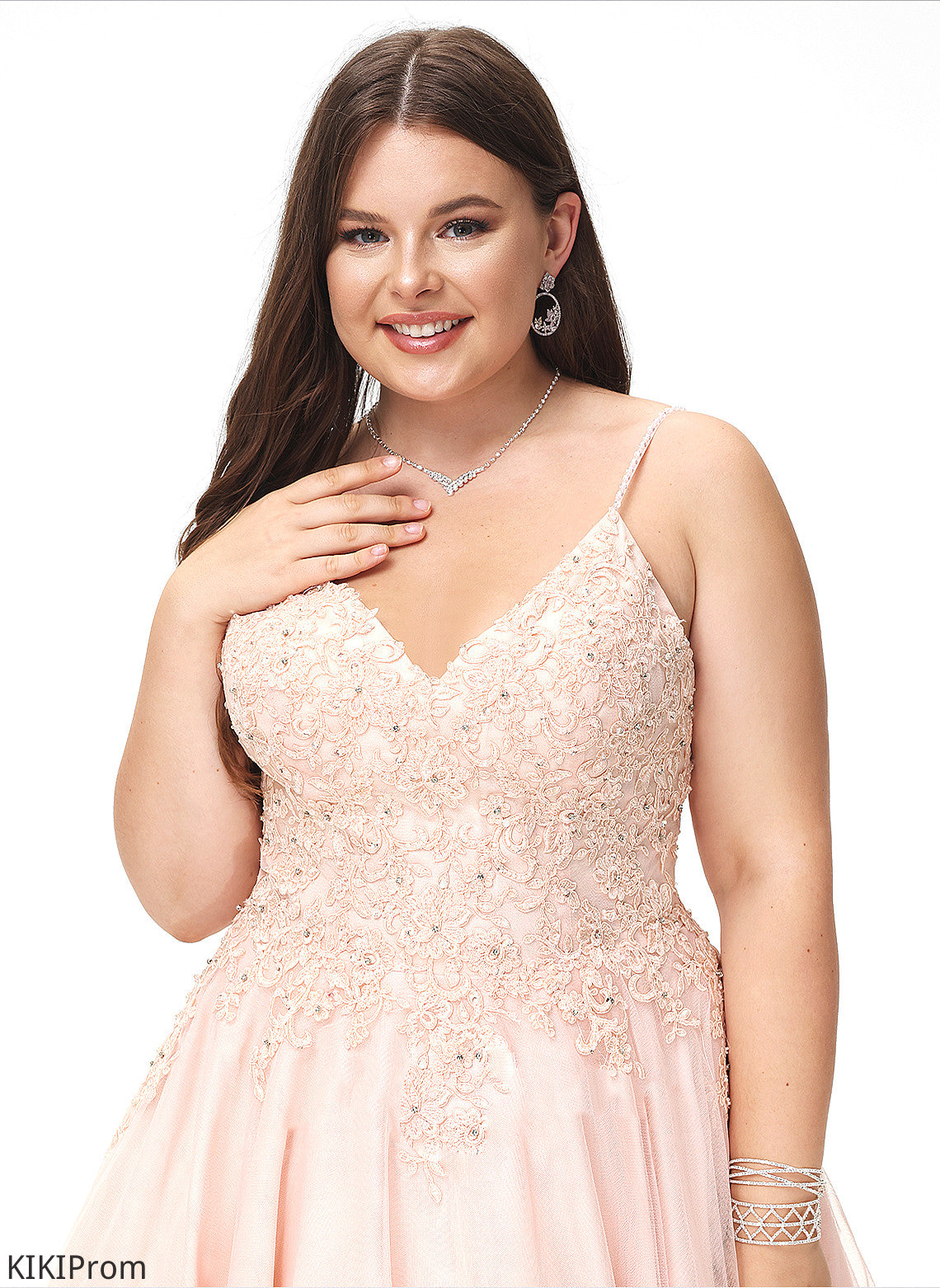A-Line Finley Homecoming With Homecoming Dresses Lace Dress Tulle V-neck Short/Mini Beading