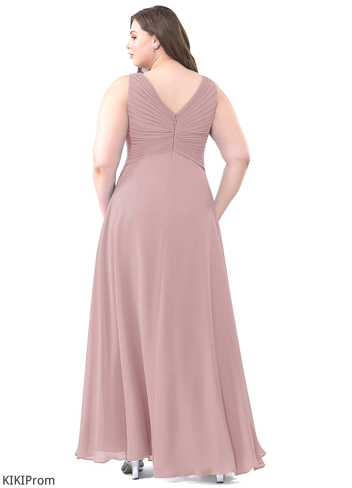 Lyric Spaghetti Staps Sleeveless Floor Length A-Line/Princess Natural Waist Bridesmaid Dresses