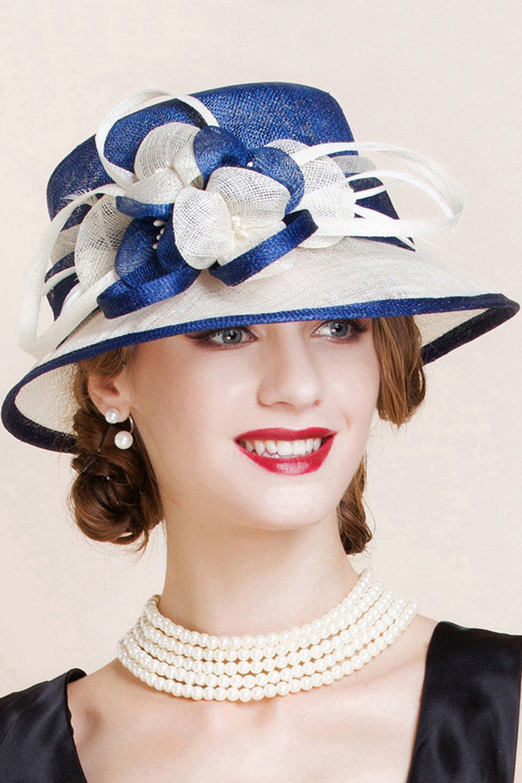 Ladies' Pretty Cambric With Bowler/Cloche Hat