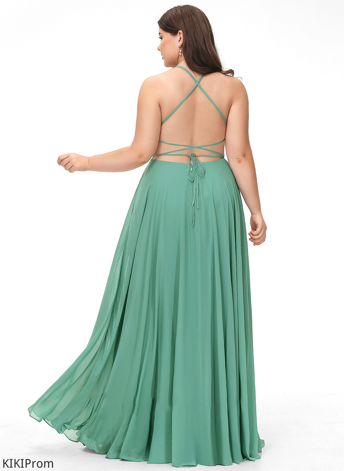 Silhouette Length Embellishment Fabric Pockets Floor-Length A-Line SplitFront Neckline SquareNeckline Nina Bridesmaid Dresses