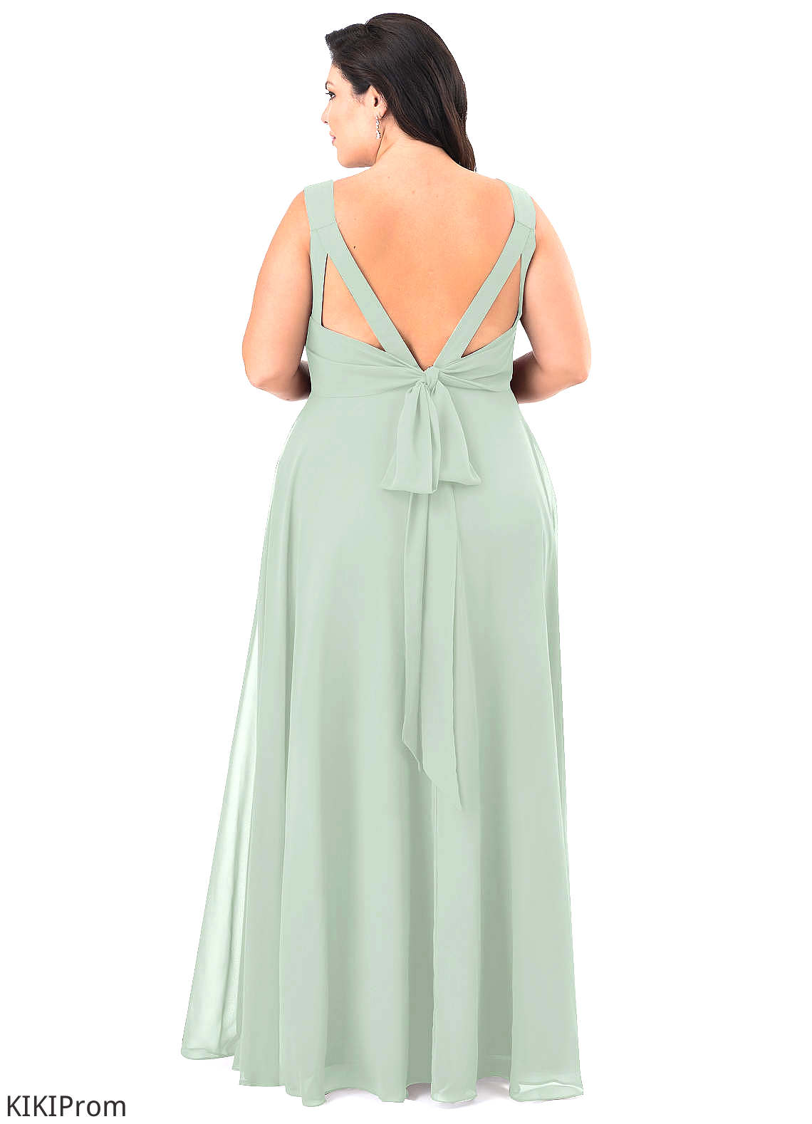 Amara Sleeveless Taffeta Natural Waist A-Line/Princess Floor Length Spaghetti Staps Bridesmaid Dresses