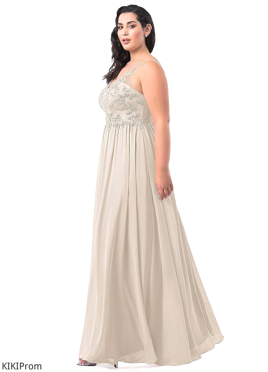 Ursula A-Line/Princess Floor Length Sleeveless Scoop Natural Waist Bridesmaid Dresses