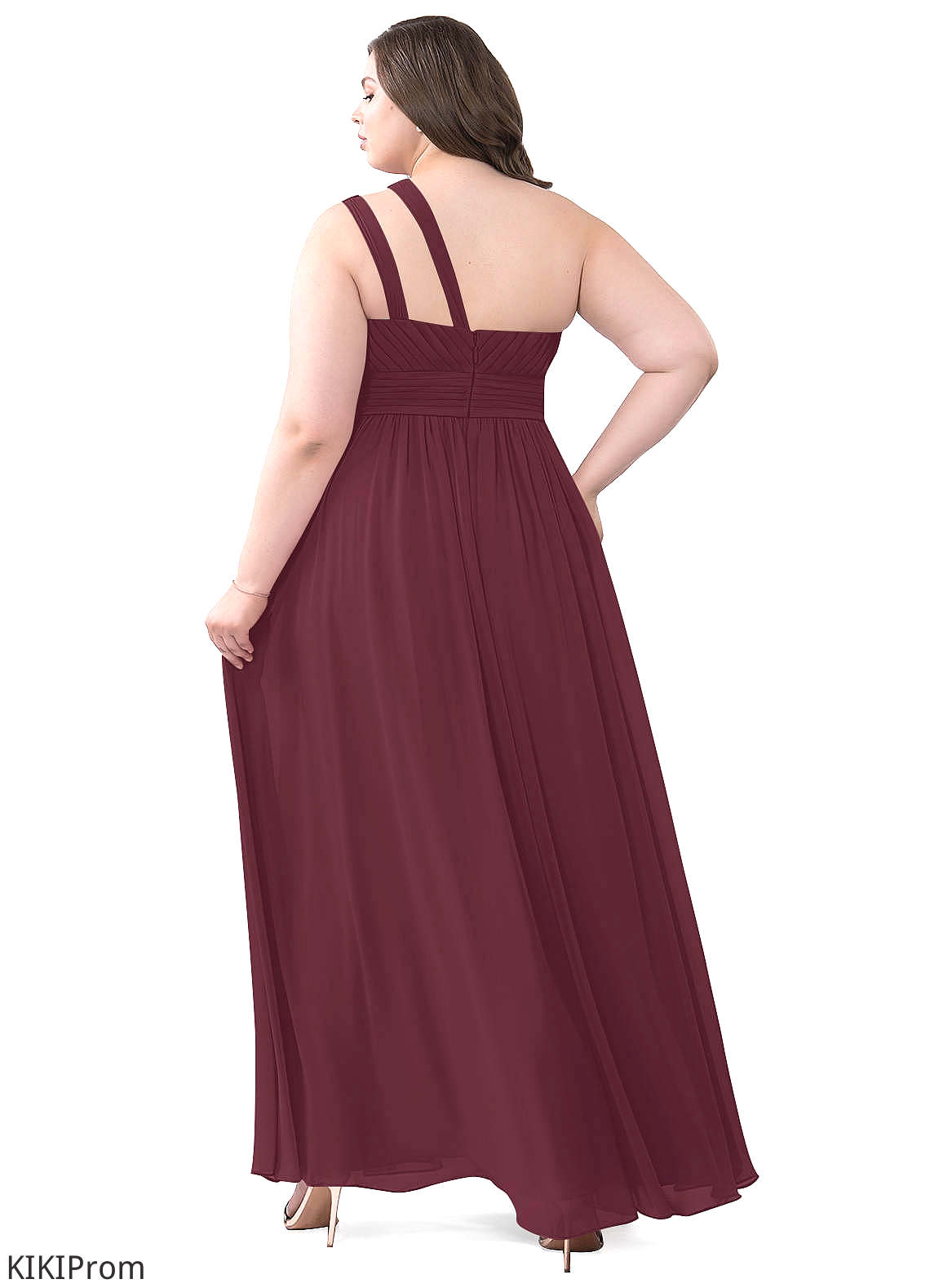 Gwen Scoop A-Line/Princess Natural Waist Floor Length Sleeveless Bridesmaid Dresses
