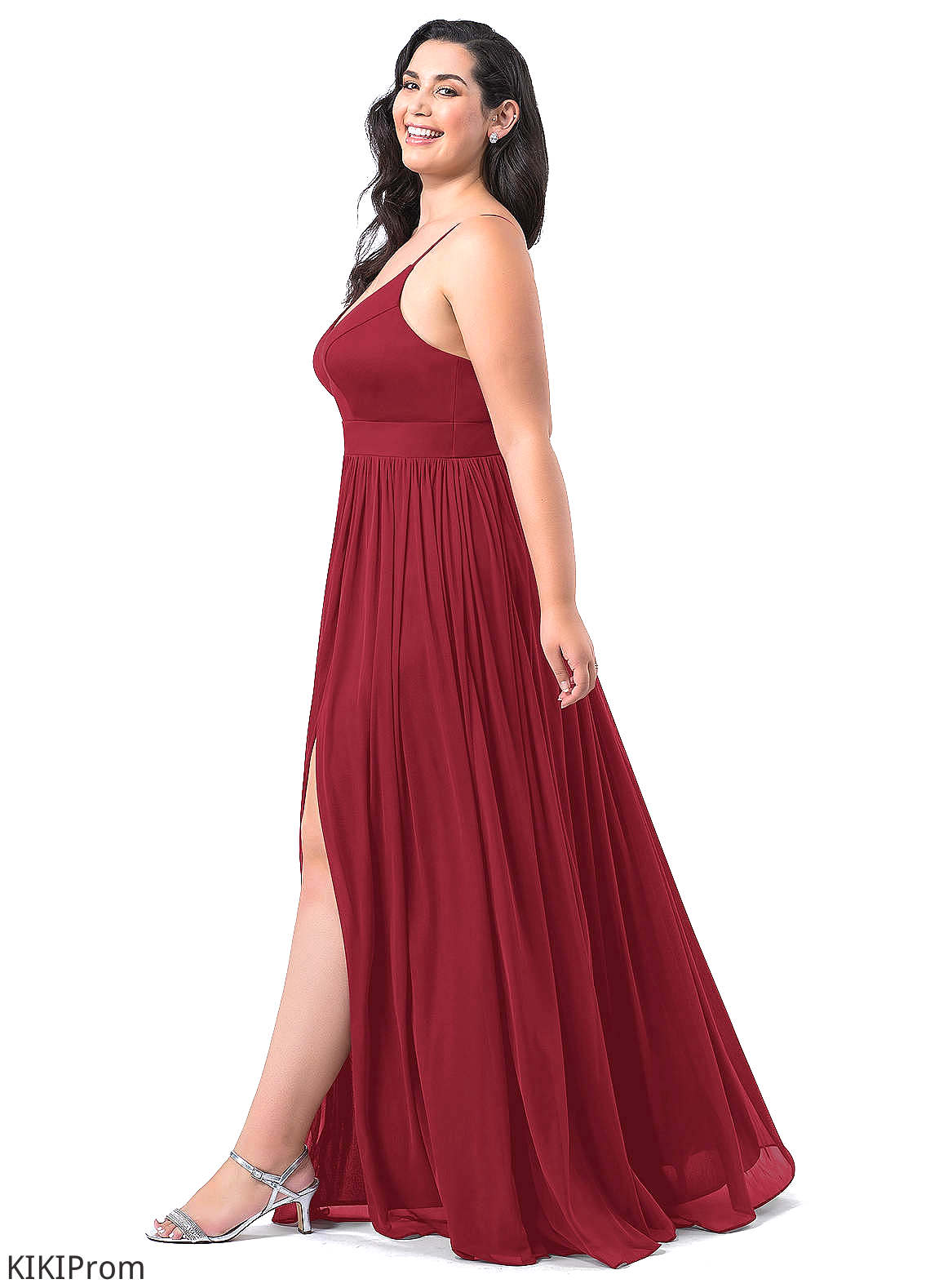 Rubi Knee Length Natural Waist A-Line/Princess Sleeveless Scoop Bridesmaid Dresses