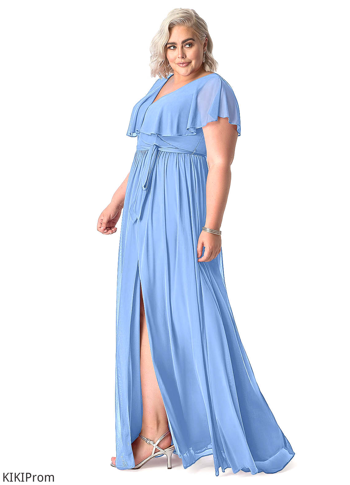 Jada Natural Waist Straps Sleeveless A-Line/Princess Floor Length Bridesmaid Dresses
