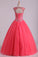 2022 Open Back Quinceanera Dresses Scoop With Embroidery & Beading Floor Length