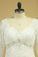 2022 Plus Size V-Neck Long Sleeves Wedding Dresses With Applique Tulle
