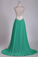 2022 Prom Dresses A Line V Neck Chiffon With Beading Open Back