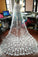 Gorgeous One-Tier Cathedral Bridal Veils With Handmade Flowers