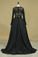 2022 Asymmetrical Prom Dresses Scoop Taffeta  & Tulle Long Sleeves