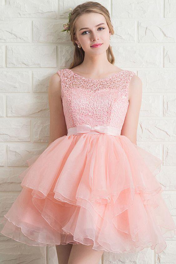 Julissa Homecoming Dresses Lace Elegant A-Line Short DZ1229