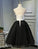 Black Tea Length Round Neckline Tulle Destiny Homecoming Dresses Party Dress Black DZ13208